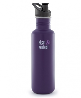 Klean Kanteen Stainless Steel Bottle - 800ml/27oz (Sports Cap)